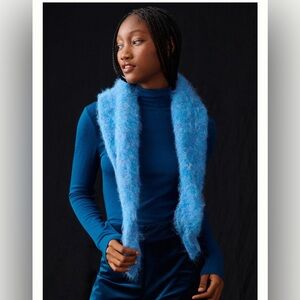 NEW ANTHROPOLOGIE - Triangle scarf in Blue One Size